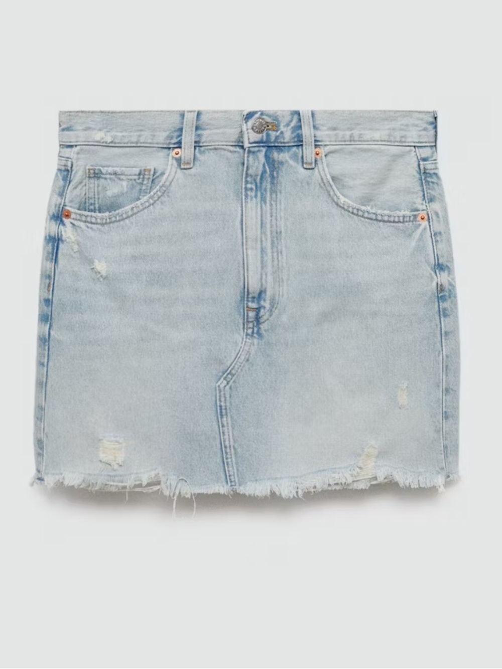 Mango denim mini skirt